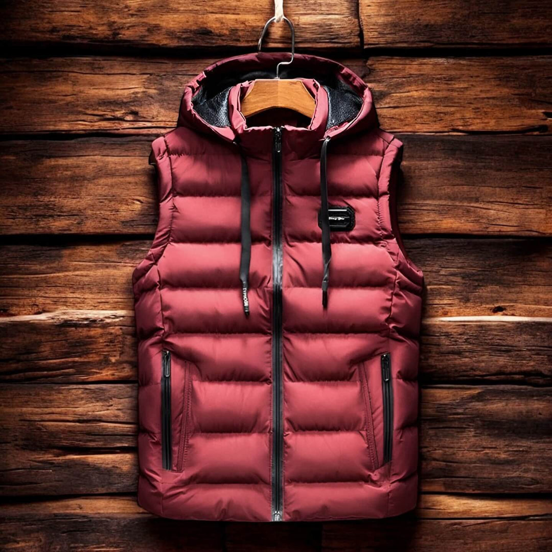 Harrison | Quilted Puffer Hooded Vest for Men