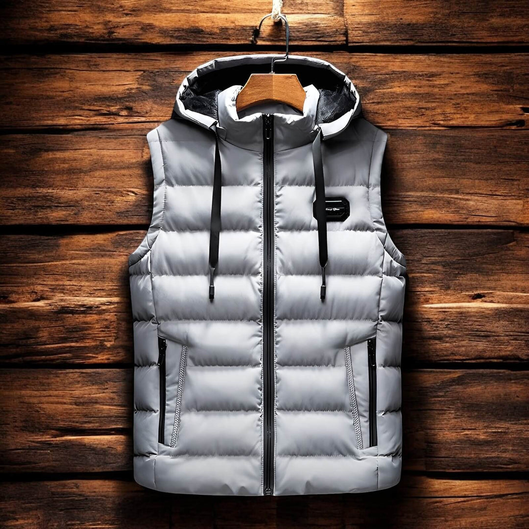 Harrison | Quilted Puffer Hooded Vest for Men