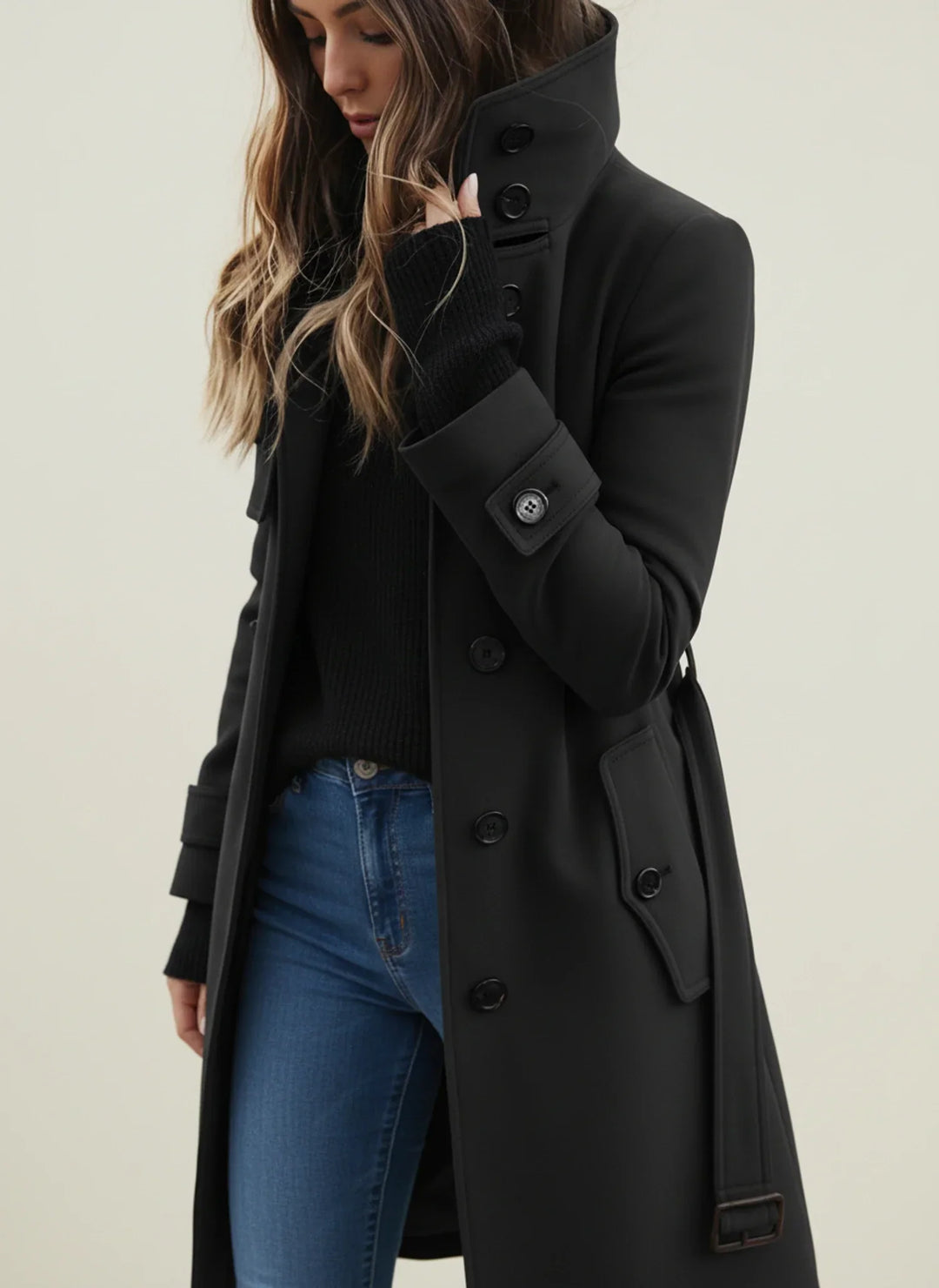 Colette | Women's Belted Longline Trench Coat