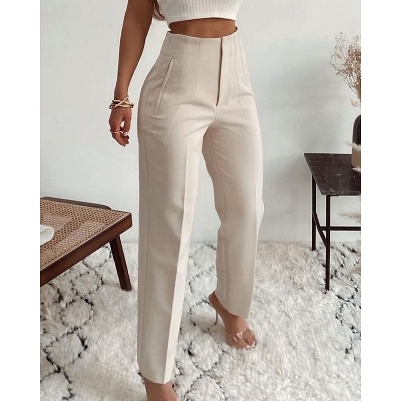 Adrienne High-Waisted Tailored Trousers for Women